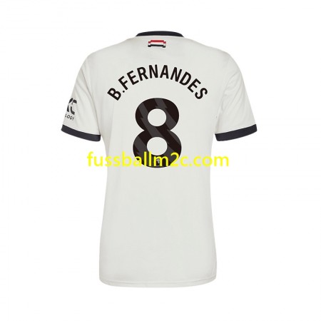 Fußballtrikots Manchester United Bruno Fernandes 8 Ausweich Trikotsatz 2024-2025